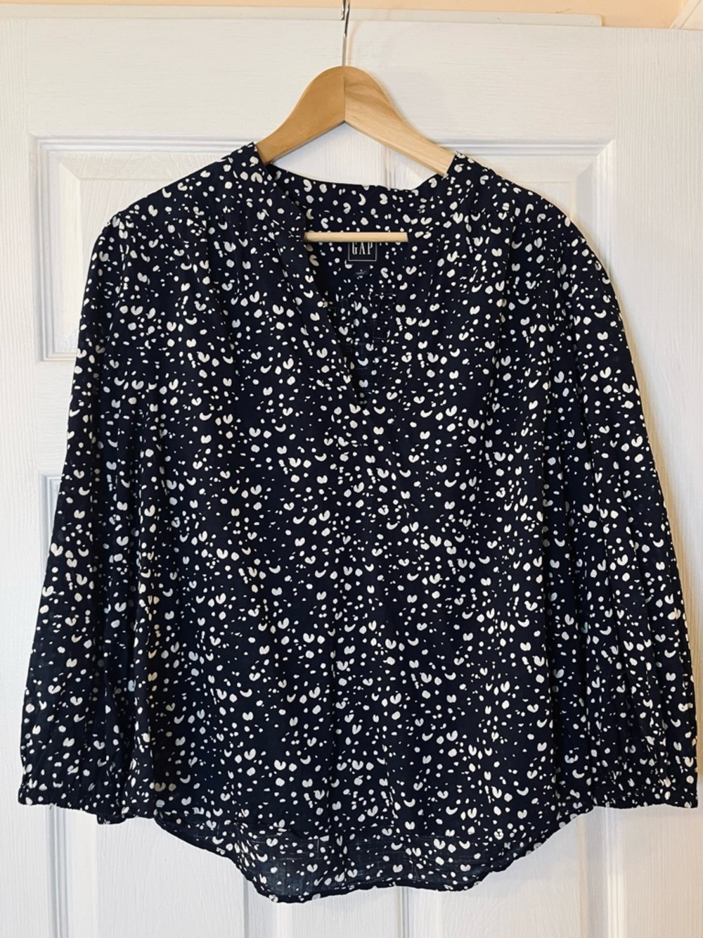 GAP Cotton Pheasant Boho Blouse V-Neck Flowy